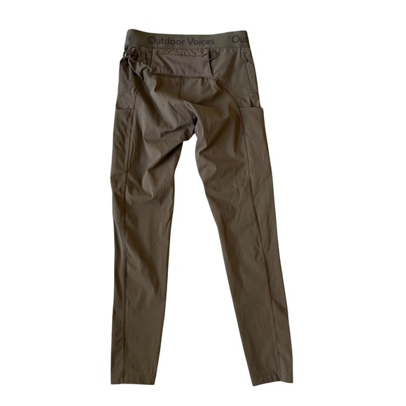Outdoor Voices TechSweat Utility Leggings Olive / Brown Size M - Picture 5 of 6
